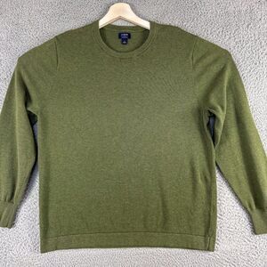 J Crew Sweater Mens Large Green Casual Golf Golfer Modern Office Preppy Outdoor.